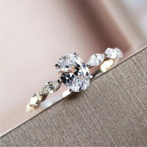 Beautiful Silver Cubic Zirconia Multi Stone Ring